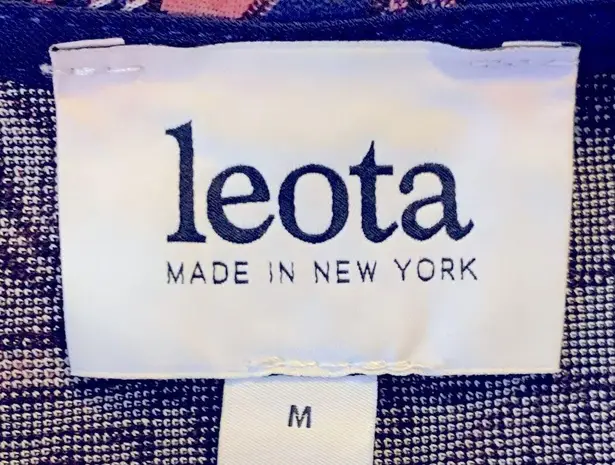 Leota Floral Purple Pink Red Jacquard Dress Size M