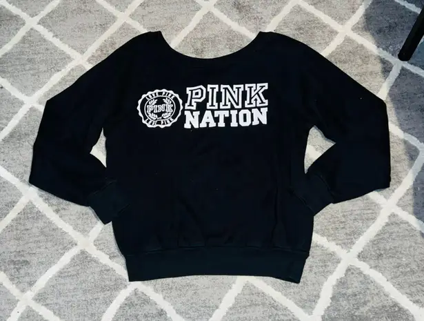 PINK - Victoria's Secret Black VS Sweatshirt 