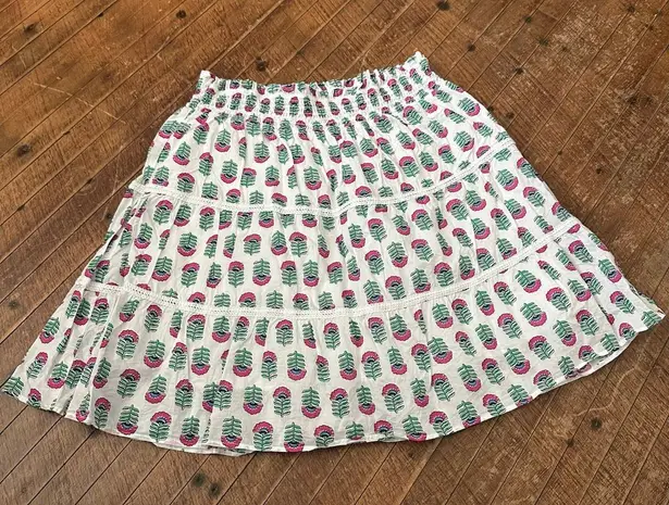 J Crew factory floral whimsical boho Scandinavian fairycore skirt Gray Size L