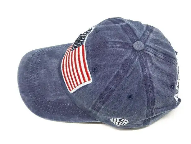 Blue American Flag USA Baseball Cap - Tactical Army Cotton Casual Hat