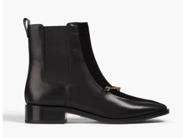 Tory Burch Black Equestrian Link Chelsea boots