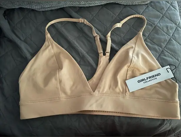 Girlfriend Collective NWT  Tan Triangle Bralette