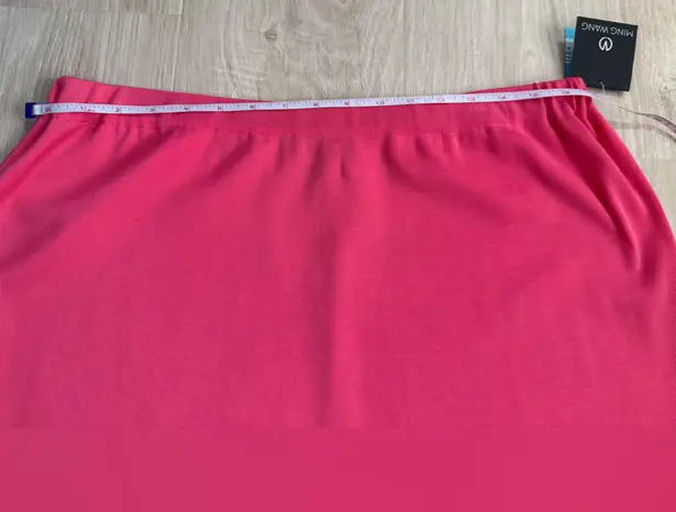 Ming Wang NWT  Knits Pull On Skirt in Blossom Pink | XL - Image 7