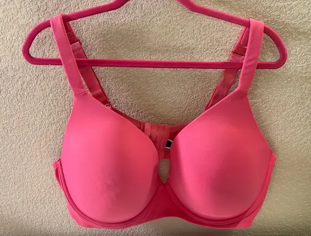 Avenue Watermelon Pink Underwire Plunge Full Coverage T-Shirt Bra 46DD