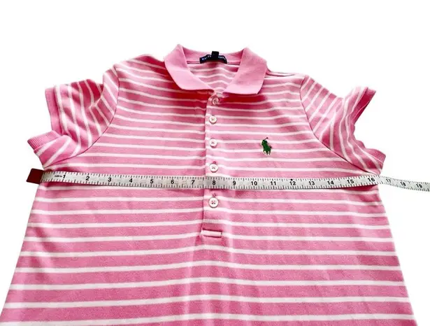 Ralph Lauren  Pink & White Stripe Polo Shirt Dress