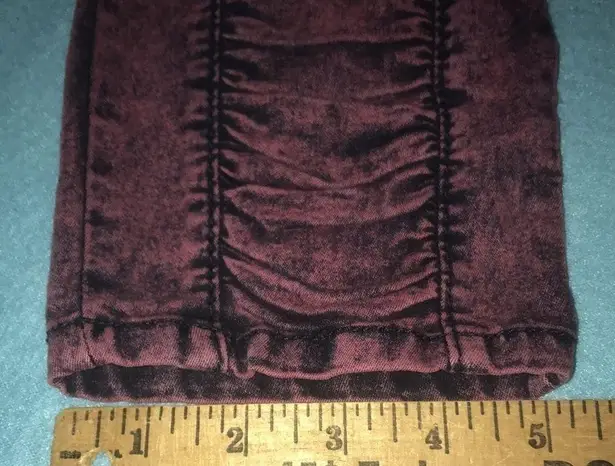 GLO skinny stone wash pleat detail down front of jeans Y2K vintage NEW size 5