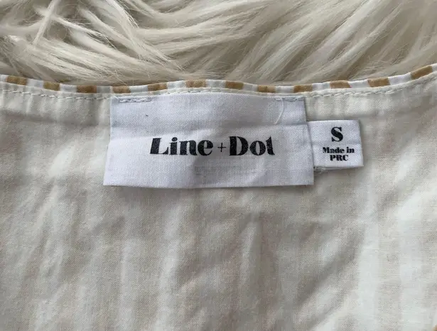 Line and Dot Ryline Paperbag Waist Striped Midi Dress