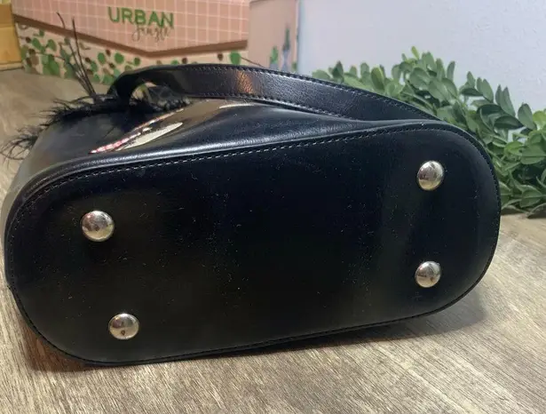 Black I Love Lucy Mini Bag Purse Collectible TV Show Feathers