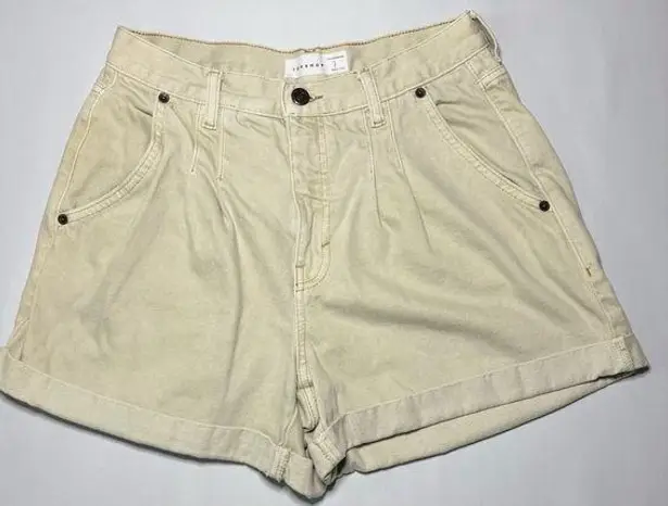 Topshop  denim beige womens shorts