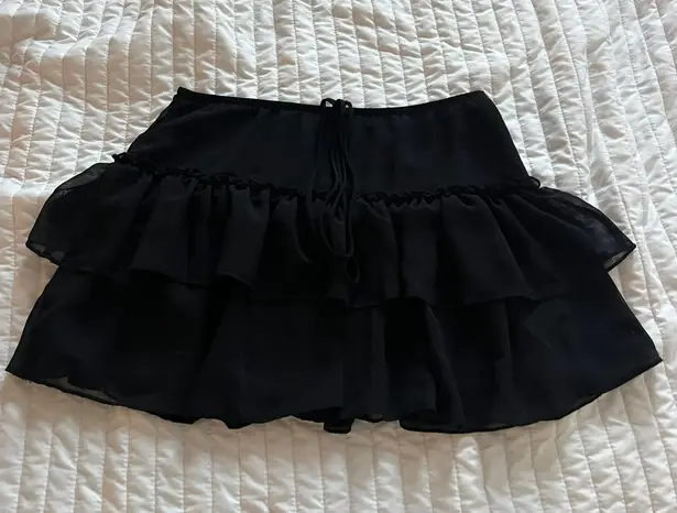 Target Black Ruffled Skirt