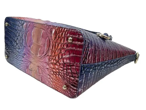 Brahmin  Duxbury Satchel Bag Dreamer Ombre Melbourne Rainbow Leather