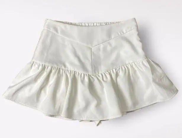 Endless Rose  White Mini Skort‎ Size S