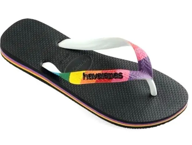 Havaianas  Rainbow Colorful Pride Strap Flip Flop Sandal Women's 7 / 8 US 39 EUR