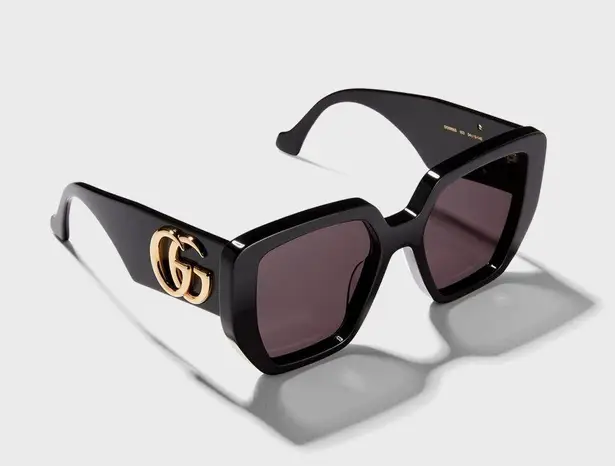 Gucci Geometric Oversized Square Sunglasses, 54mm