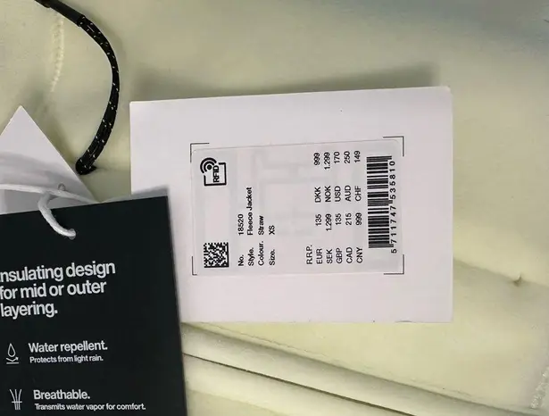 RAINS fleece Jacket size XS unisex NWT