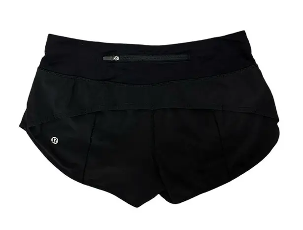 Lululemon  Speed Up Low-Rise Lined Short 2.5” in Black Size 4