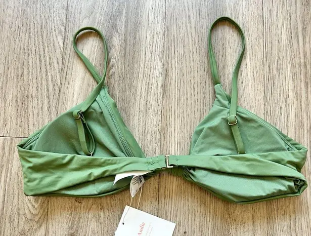 ANDIE Swim The Santorini Bikini Top in Seagreen Sage Size XL NWT