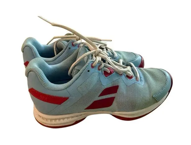 Babolat SFX3 All Court Clearwater/Cherry Tennis Shoes Women's Sz 6.5 Blue