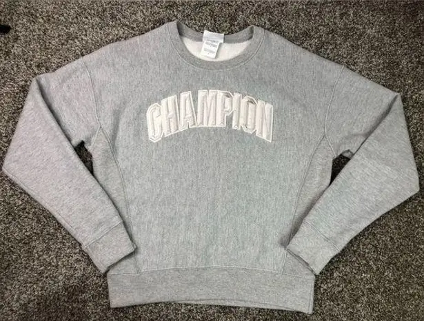 Champion  Reverse Weave Women’s Pullover Crewneck Logo Sweatshirt Size Small