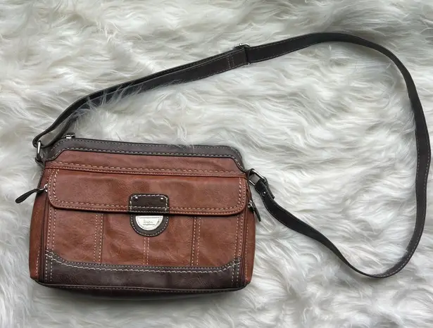 B.O.C. Crossbody purse Women's Brown Faux Leather Crossbody Purse Shoulder Bag