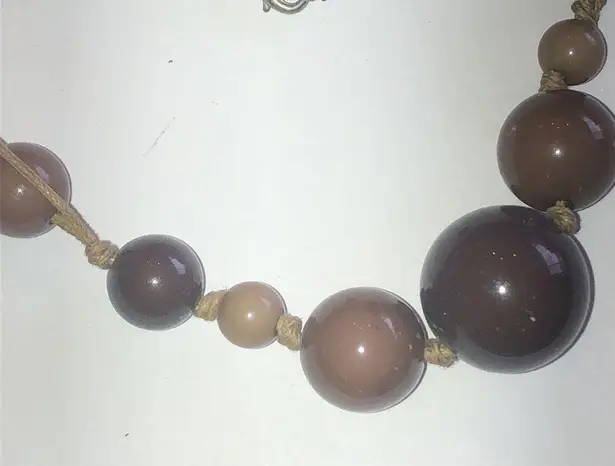 Brown Beaded Boho Necklace