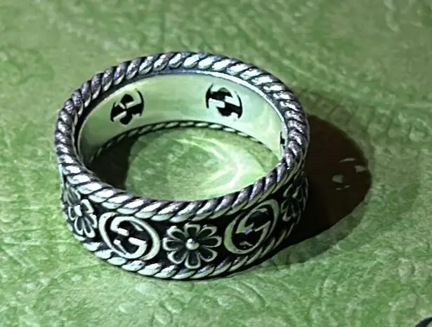 Gucci  Interlocking Silver Ring