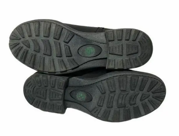 Planet Georgia Black Leather Ankle Buckle Booties Size 6.5