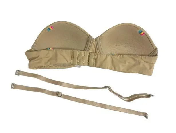 Maidenform Womens 34A Nude Padded Underwire Push-Up Bra Removable Straps