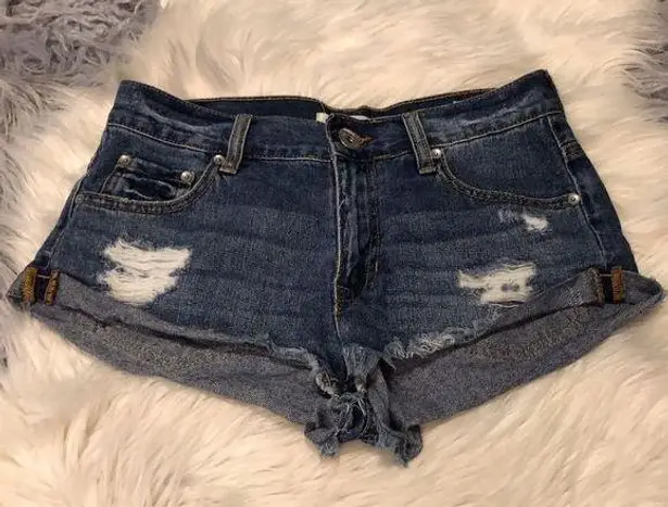 PacSun 🦄Bullhead Denim Distressed Slouchy Short