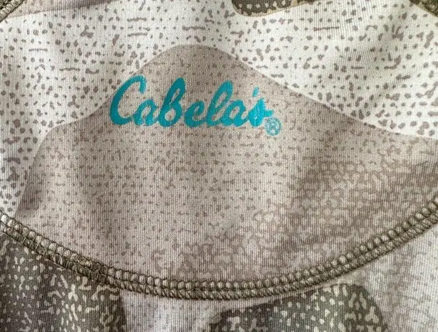 Cabela's OutfitHer Women's Camouflage Hunting Full Zip Fleece Interior Jacket L