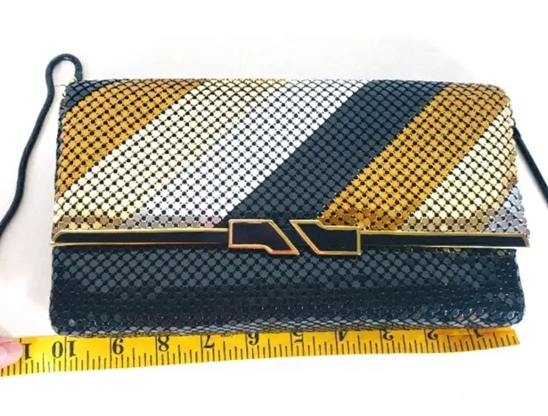 Vintage Metal Mesh Clutch Gold and Black Purse. Multiple