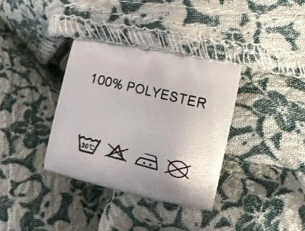 Love Olive Co Tuscany Midi Peasant Smocked Dress XXL Floral Puff Sleeve Pockets Green