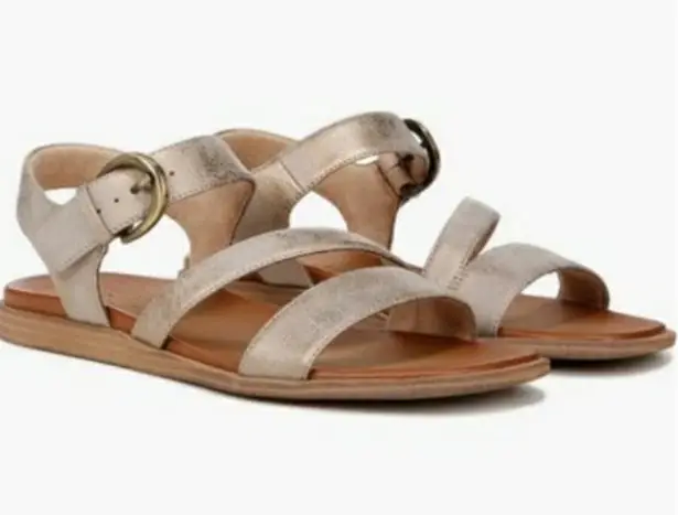 💕SOUL NATURALIZER💕 Jayvee Sandal ~ Metallic Mauve Faux Leather 9 Medium NWOT