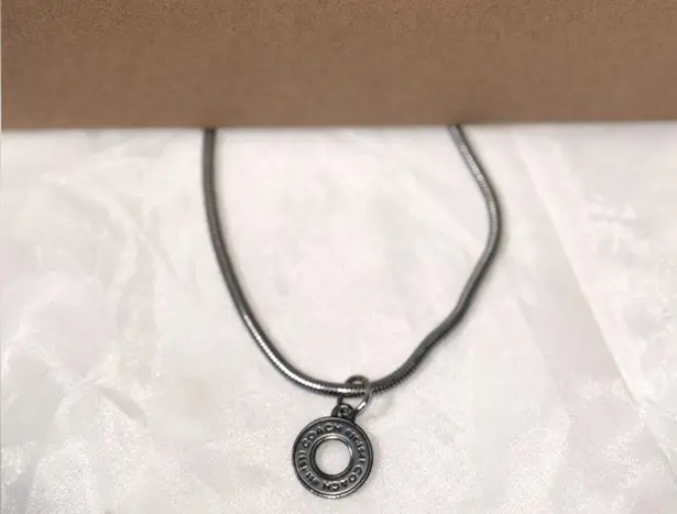 Coach  Gunmetal Charm Necklace