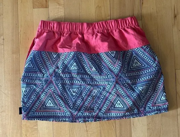 Patagonia  Pink and Blue Print Baggies Skirt M