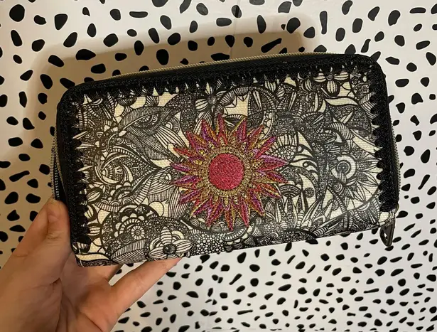 Sakroots ARTIST COLLECTION FLORAL EMBROIDERED WALLET