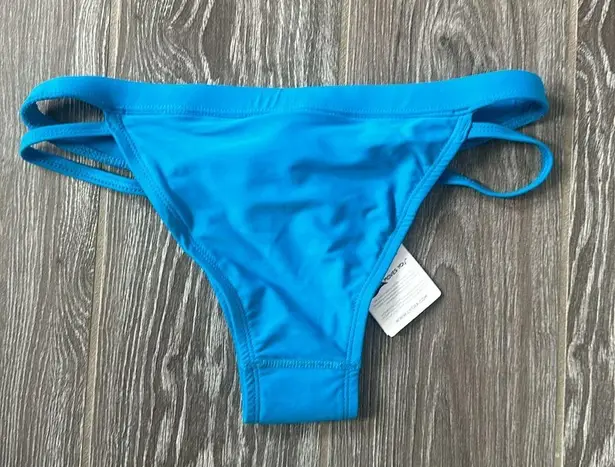 Women’s size XS extra small Sporti solid cheeky Bright blue swim bikini bottom