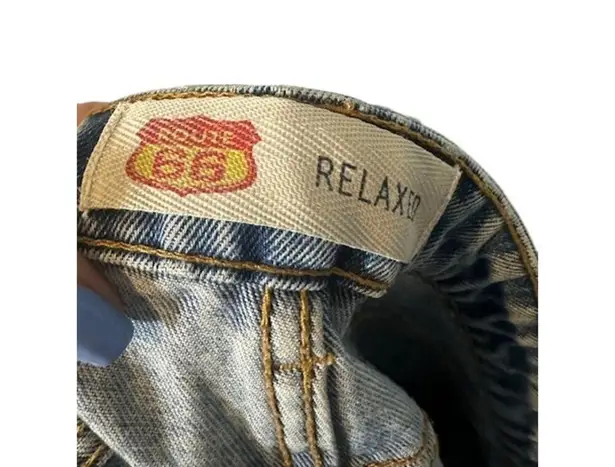 Route 66 Fringe Trim Cut Off Classic Cotton Casual Denim Jean Short Women Sz 26A