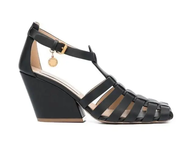 Stella McCartney Cowboy Fisherman High Heel Wedge Sandals 39 New+DustBag $1045