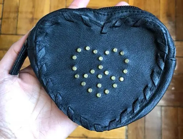 Urban Outfitters Studded Black Heart Wallet Purse