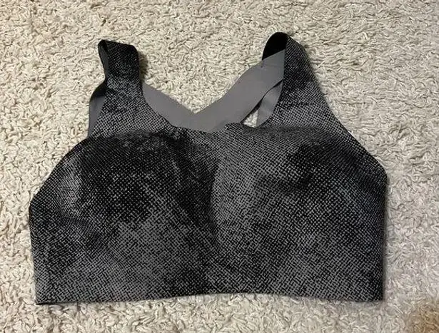 Lululemon  enlite bra pixel print ice grey black size 36DD