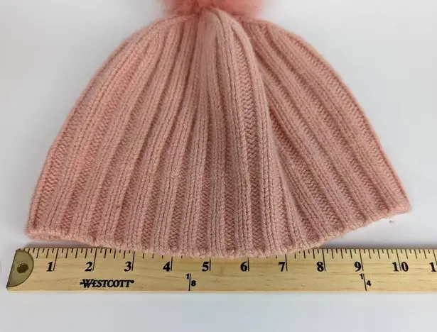 J.Crew  Wool & Cashmere Pom Pom Beanie Knit Cap Pink