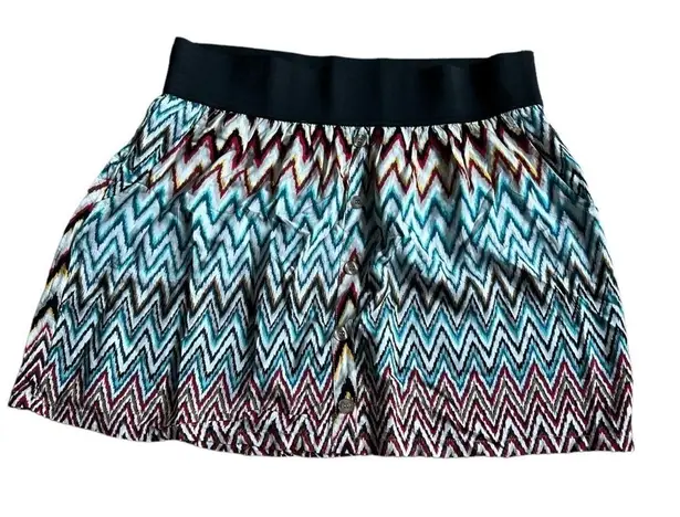 Apostrophe Ladies Missy Jr Rayon CHEVRON SKIRT Sz XL