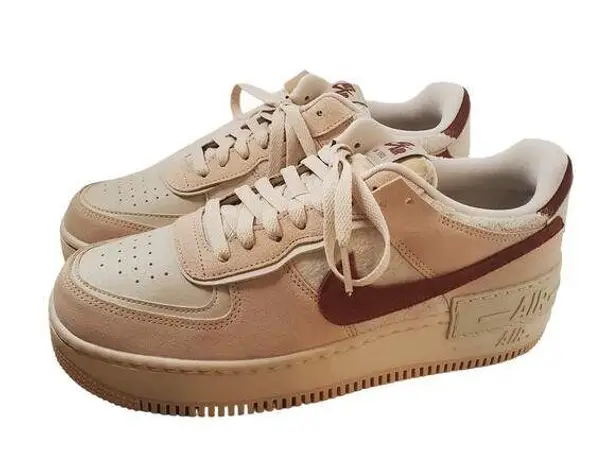 Nike  Women's AF1 Shadow, Mars Stone-Sanddrift, 11.5 US [DZ4705 200]