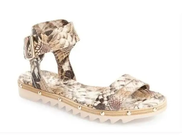 AGL Attilio Giusti Leombruni Snake Print Sandals Size 5