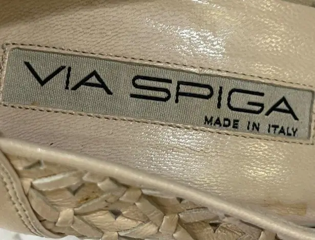 via spiga Women's Beige Leather Shoes/Heels Size 6M SKU 5134