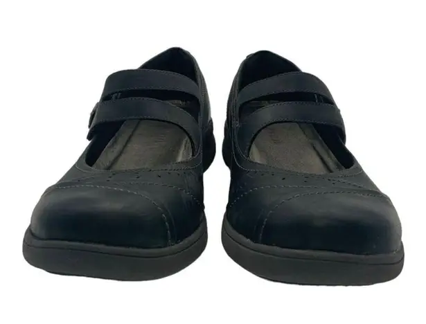 Aravon Revshow Mary Jane Flat Black Nubuck Leather US Women's Size 6D