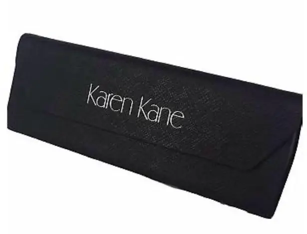 Karen Kane  Black Triangular Folding Collapsible Hard Case for Glasses