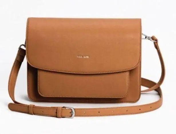 Pixie Mood  Vegan Leather Bag Zoe Crossbody Tan Brown Medium