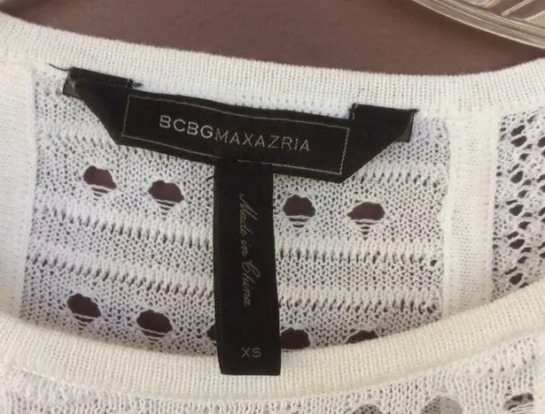 BCBGMAXAZRIA Crochet Top